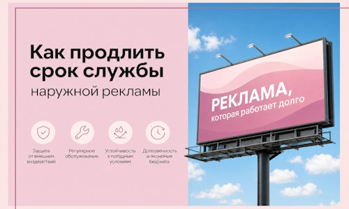 Как продлить срок службы наружной рекламы в Новомосковске