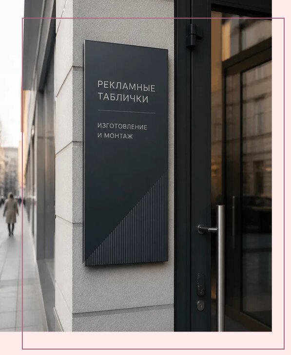 Рекламные таблички в Новомосковске по цене от 4646 р. | Аванза-Нвм