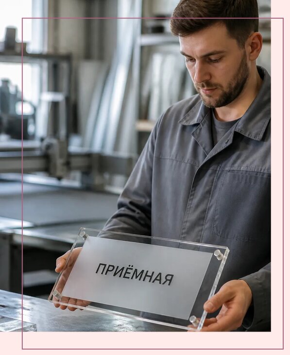 Таблички из оргстекла на заказ в Новомосковске от 4027 р. | Аванза-Нвм