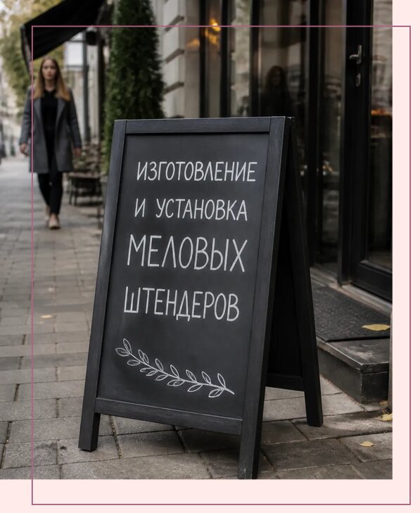 Меловые штендеры в Новомосковске по цене от 6711 р. | Аванза-Нвм